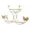NEX™ Gold Iron Butterfly Models 2-Tier Floating Wall Shelf